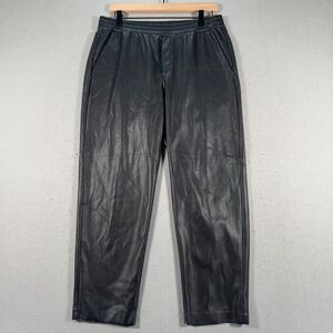 Banana Republic Pants Womens Medium Black Slim Straight‎ Relaxed Vegan Leather